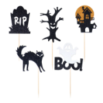 Picture of Cupcake toppers - Scary halloween (5pcs)