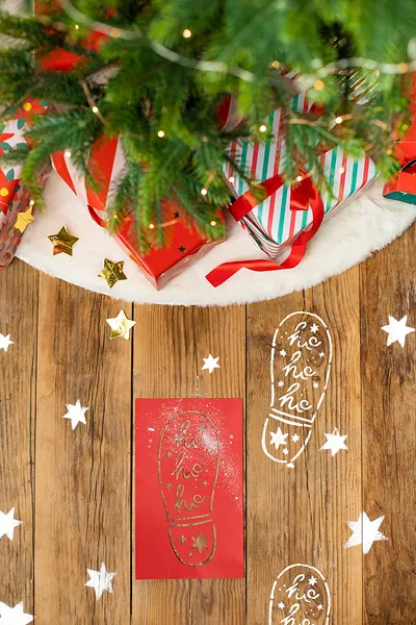 Picture of Stencils - Santa Foot Print and stars