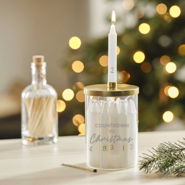 Είδη Πάρτι Happy TeapotChristmas candle advent calendar