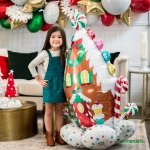 Picture of Large Foil Balloon - Gingerbread house