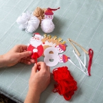 Picture of Craft kit - Christmas pom-poms (set of 6)