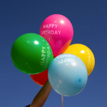 Picture of Set balloons - Happy birthday rainbow (5 pcs)