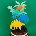 Διακοσμητικά sticks για τούρτα (large) - Δεινόσαυροι