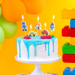 Picture of Cake candles - Block party (5pcs)