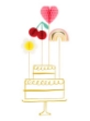 Εικόνα της Διακοσμητικά για τούρτα - Happy Face Icons (Meri Meri) (4τμχ) 