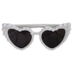 Picture of Pearl embellished heart shaped sunglasses - Bride 