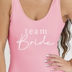 Μαγιό Team Bride (ροζ) 