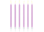 Picture of Cake candles long - Lilac (12pcs)