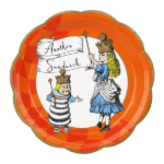 Picture of Dinner paper plates - Alice in Wonderland Bright (12pcs)