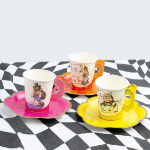 Picture of  Paper Cups & Saucers - Alice in Wonderland Bright (12pcs)