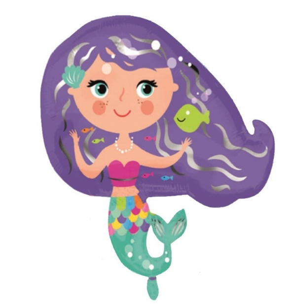 Picture of  Foil Balloon Mermaid 67cm