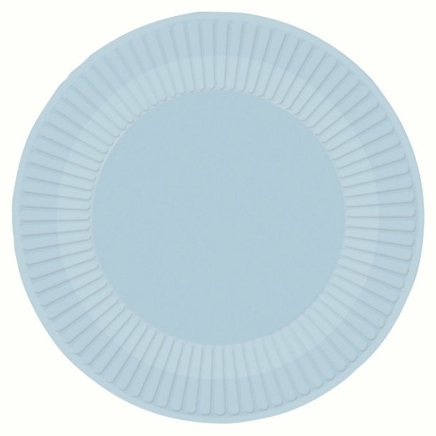 Picture of Dinner paper plates - Grey/blue (8pcs)