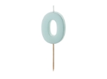 Picture of Birthday candle numeral 0, mint