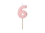 Picture of Pastel pink candle 6 