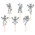 Picture of Cupcake toppers - Skeleton (6pcs)