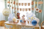 Picture of Tissue fan decorations teddy bear (set 2)