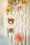 Picture of Tissue fan decorations teddy bear (set 2)