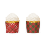 Picture of Cupcake wrappers Christmas Grid 50pcs 