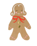 Picture of Paper napkins - Gingerbread (16pcs) (Meri Meri)