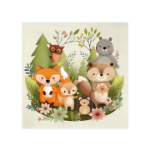 Picture of Paper napkins - Woodland animals (10pcs)