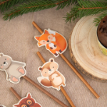 Picture of Paper straws - Woodland animals (6pcs)