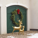 Picture of Standing foil balloon Reindeer, 124 x 80 cm, gold