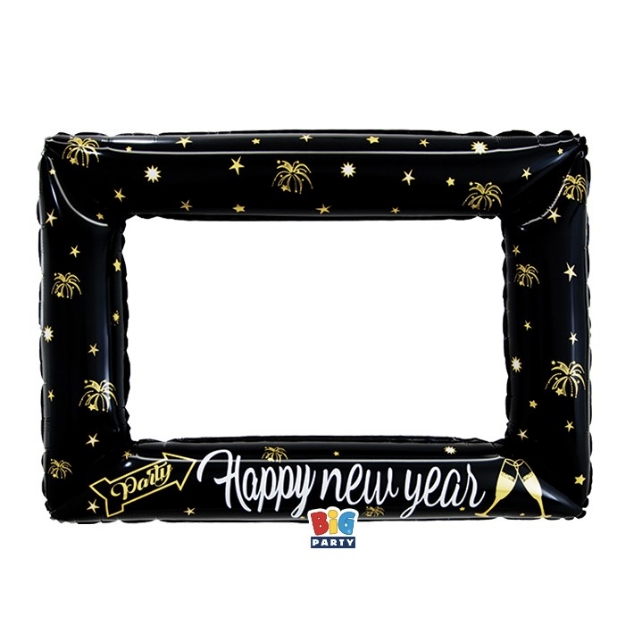 Picture of Foil balloon photo frame -  Happy New Year 